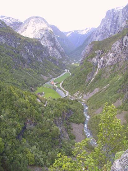 12 - Overlooking Gudvangen at the end of our Fjord Cruise
