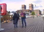 23 - Carla & Heidi on the docks in Oslo