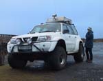 11 - Heidi admiring Siggi's 4WD with huge 38'' wheels