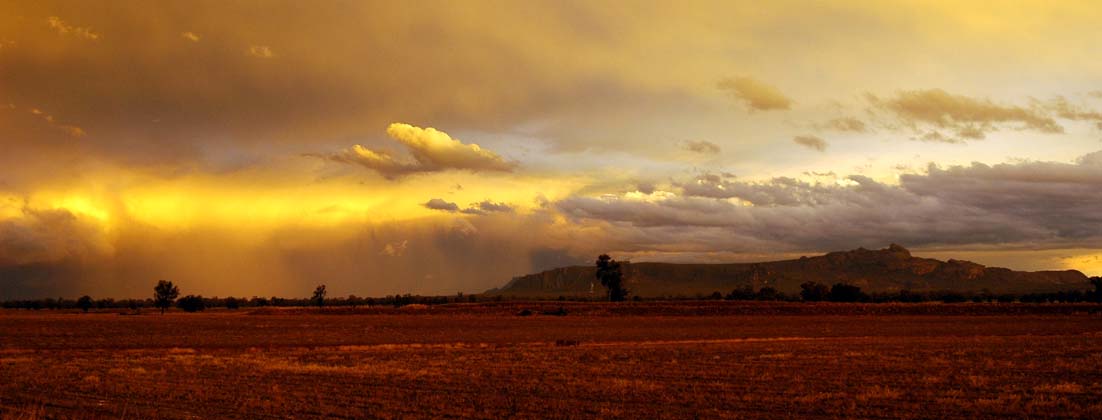 24-Heading home - Sunset over Mt Zero